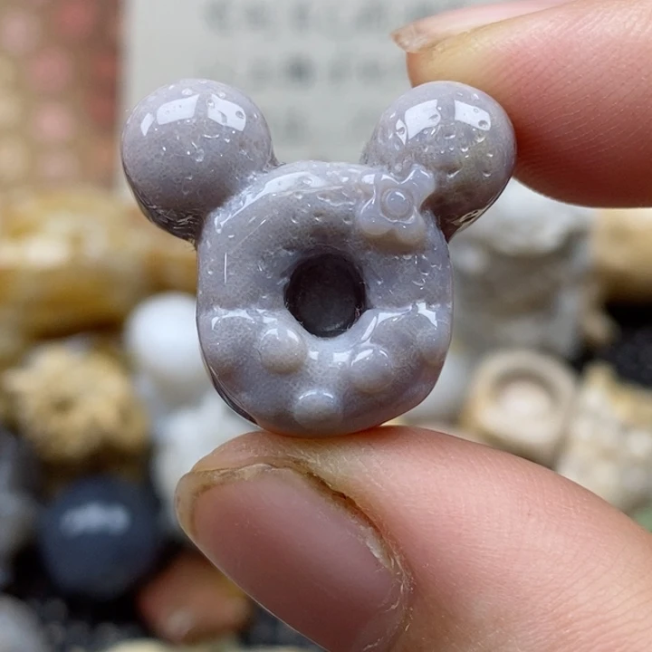 颈饰未镶嵌硅化珊瑚（珊瑚玉）小
