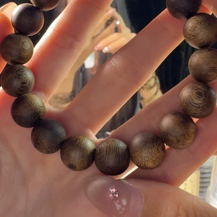 沉香碎屑沉香奇楠沉香圆珠单圈1.2-11g