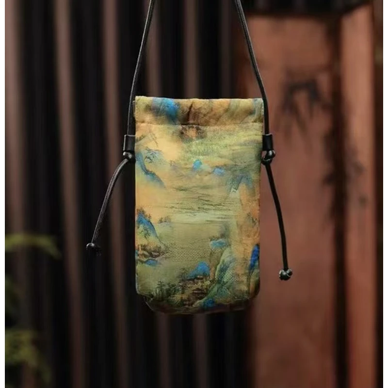 【千里江山】N327收纳包新款手机包时尚百搭斜挎20*15