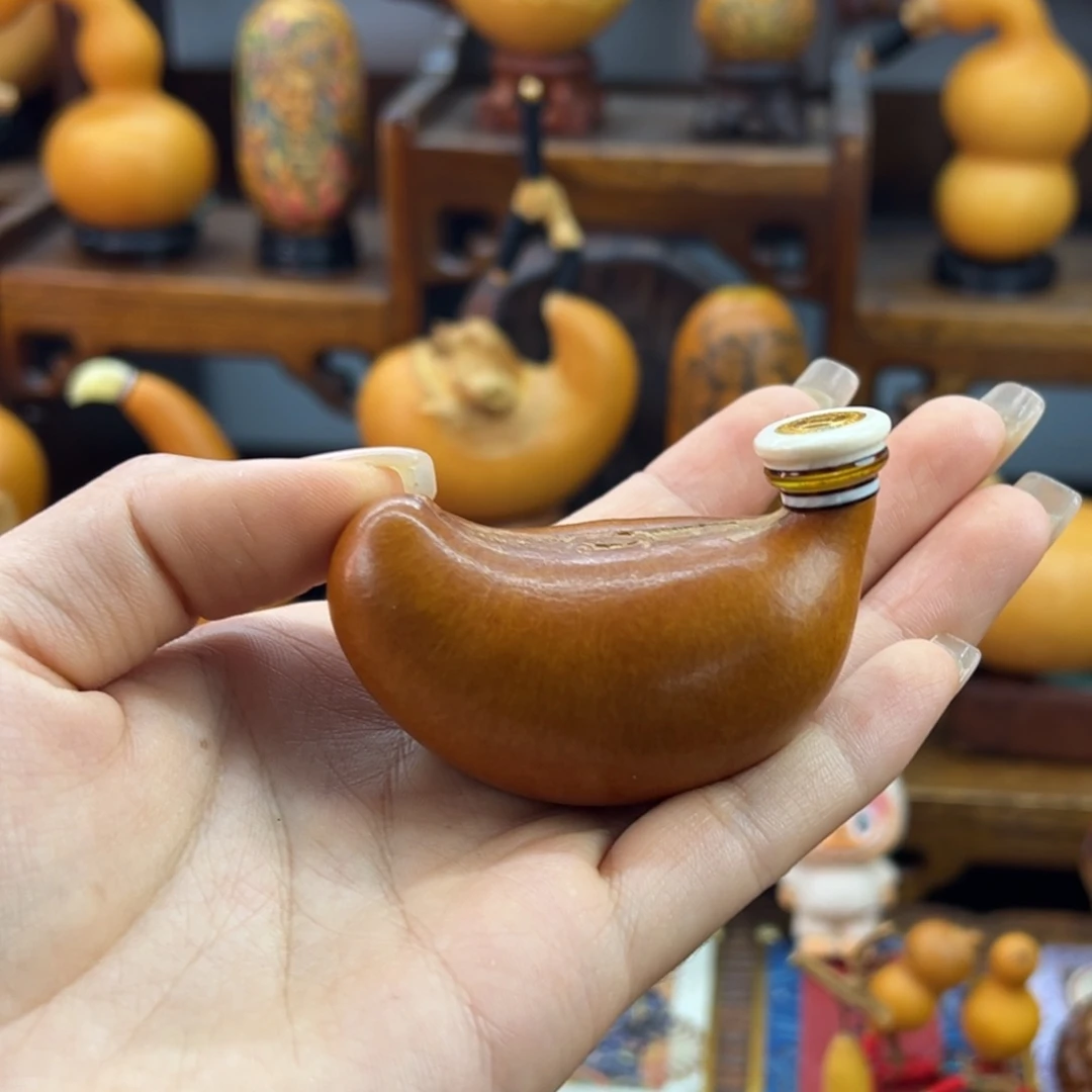 老皮腰子手把件葫芦