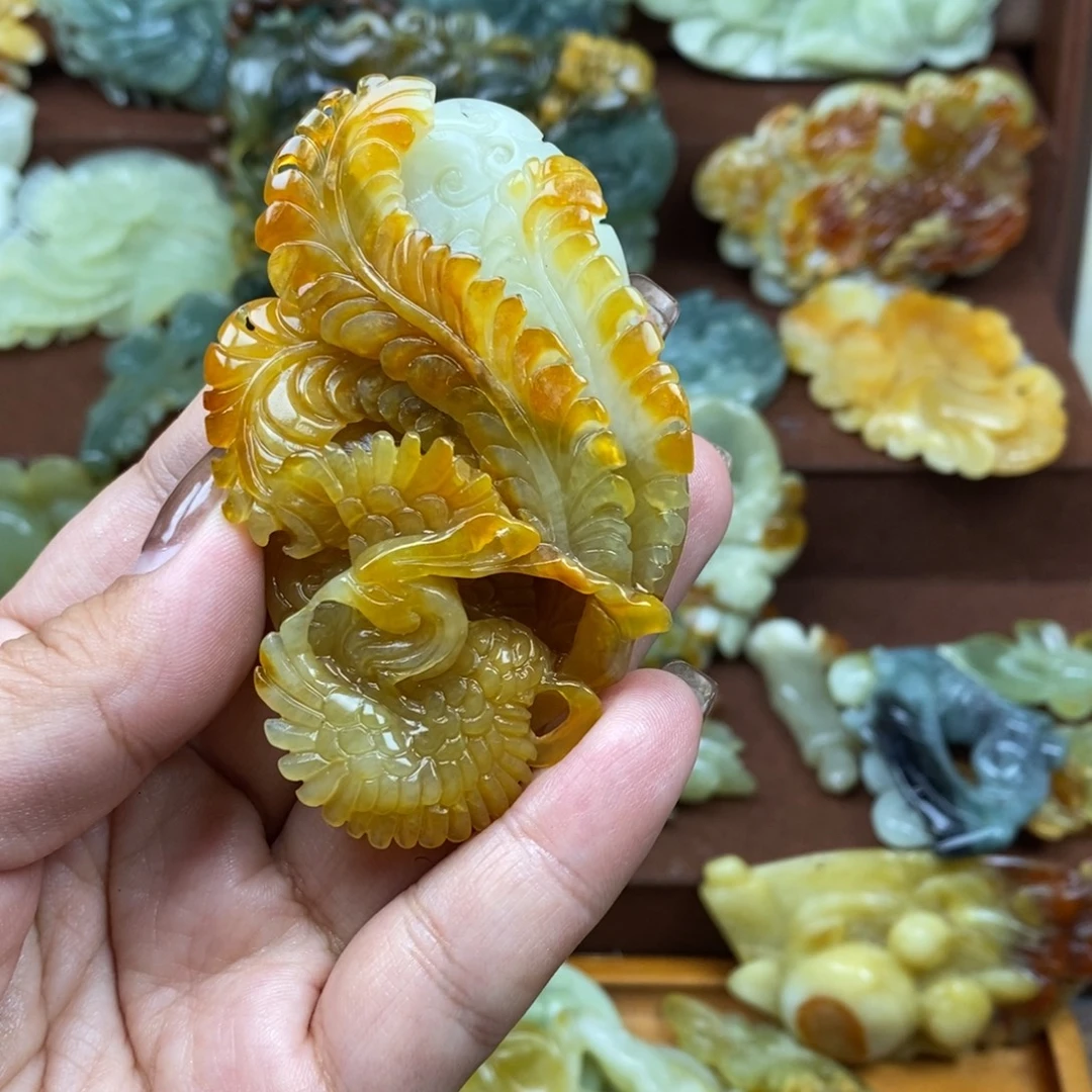用***3蛇纹石玉未镶嵌吊坠(赠链)
