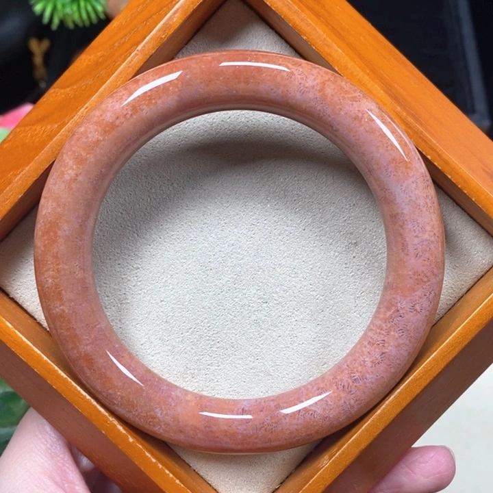 硅化珊瑚（珊瑚玉）手镯未镶嵌无***语