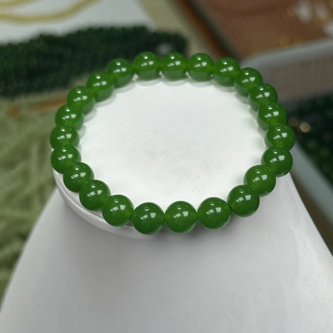 俄罗斯苹果绿卡8ms手串-A2065