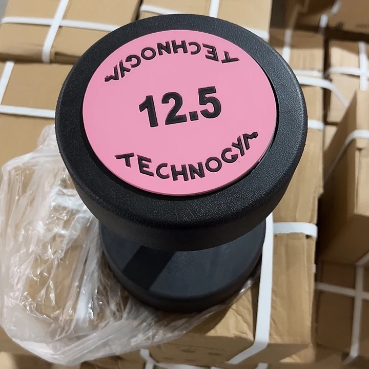 全新纯钢泰诺哑铃12.5公斤一对粉色