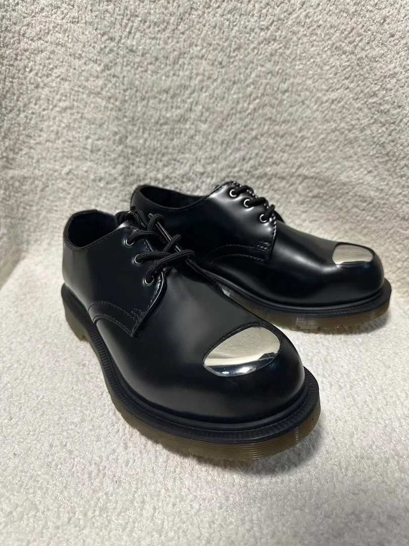 断码德比固特异头层牛皮钢头防滑时尚百搭潮流微瑕介意勿拍！