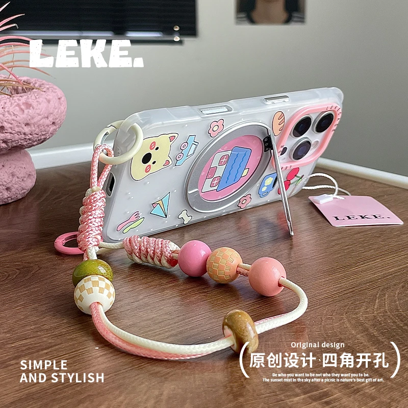 支点壳狗狗适用苹果12手机壳带挂绳15斜挎16四角13支架14链条11