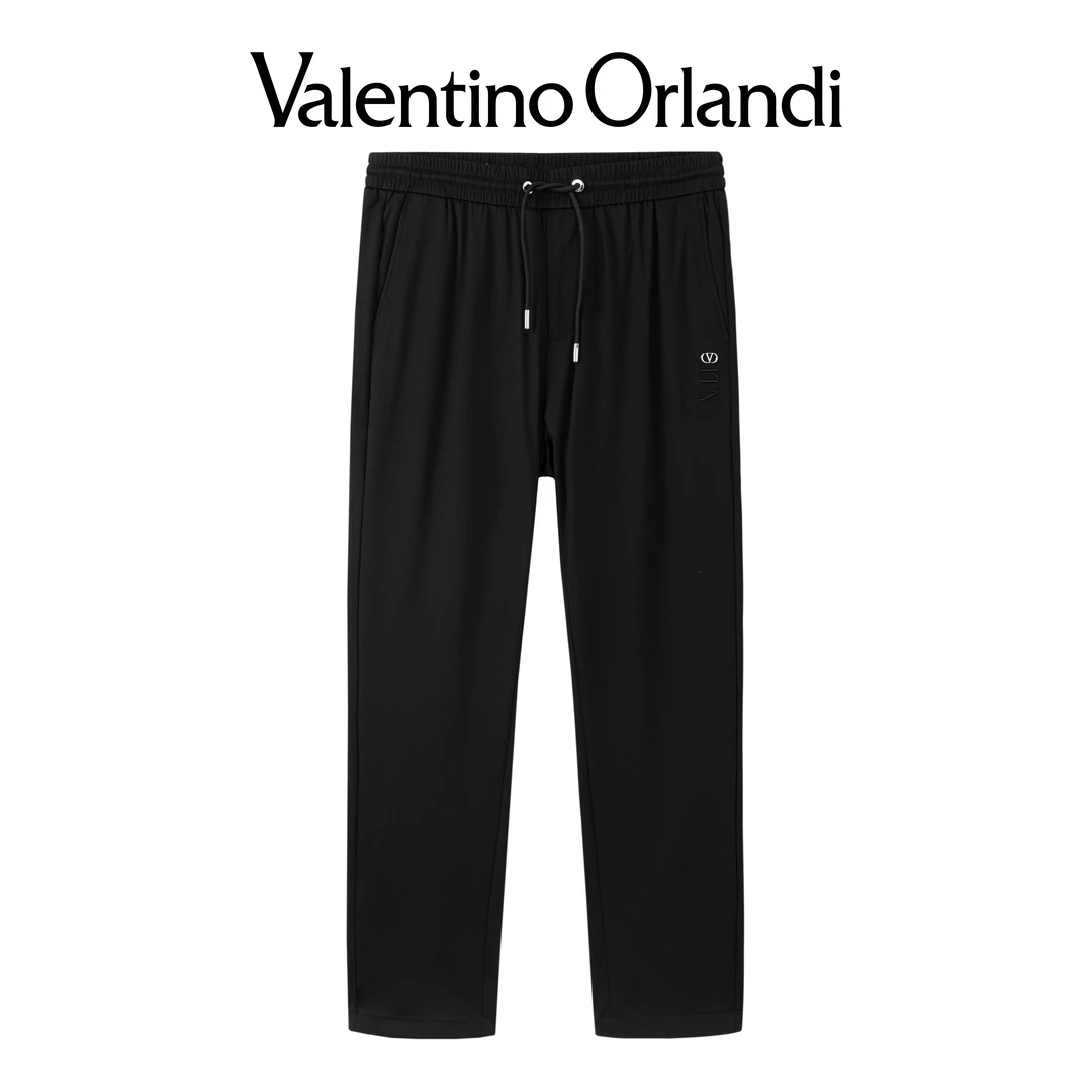 男士春夏时尚针织弹力长裤1VK312378裤子男裤休闲裤简约宽松直筒