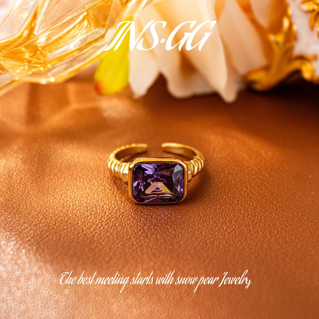 钛钢仿水晶戒指 【INS · GG】晶 ♠ 轻奢设计 LJ345 戒指