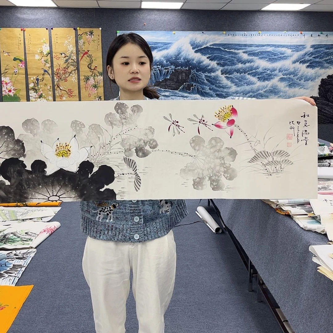 国画作品全场放漏