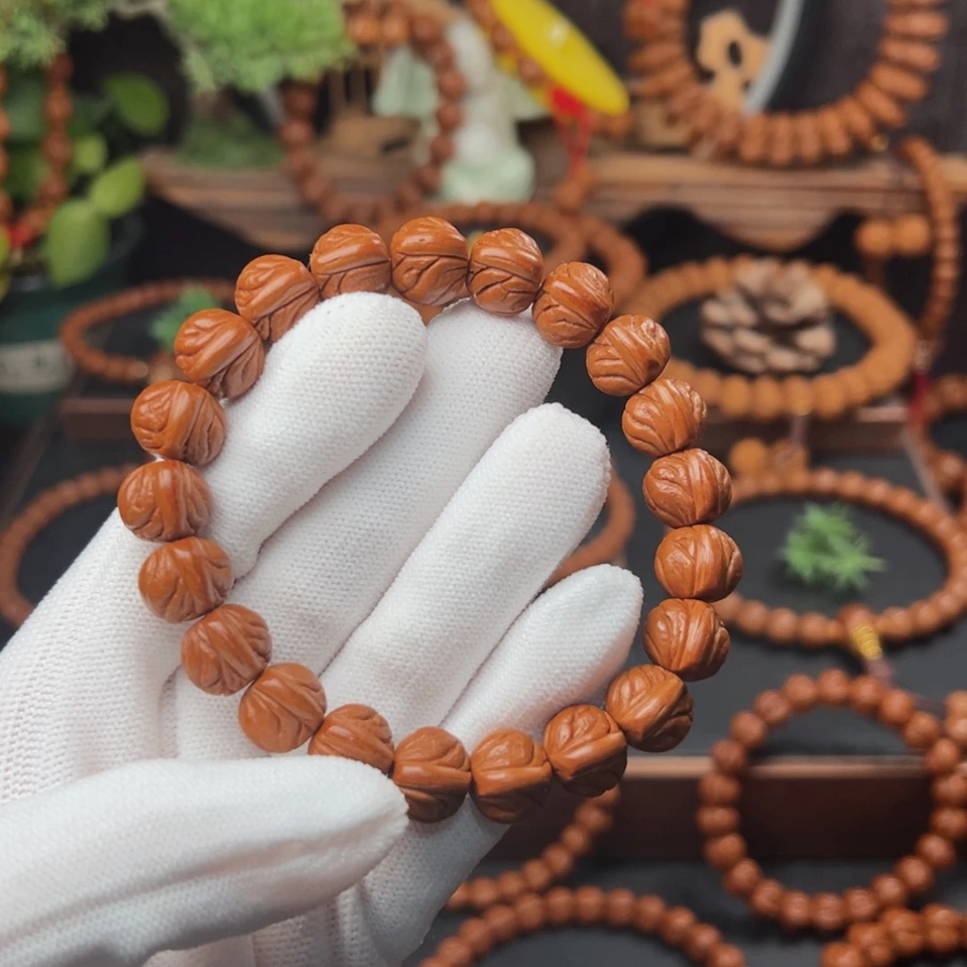 吊坠桃核1.2玉龙脊手串