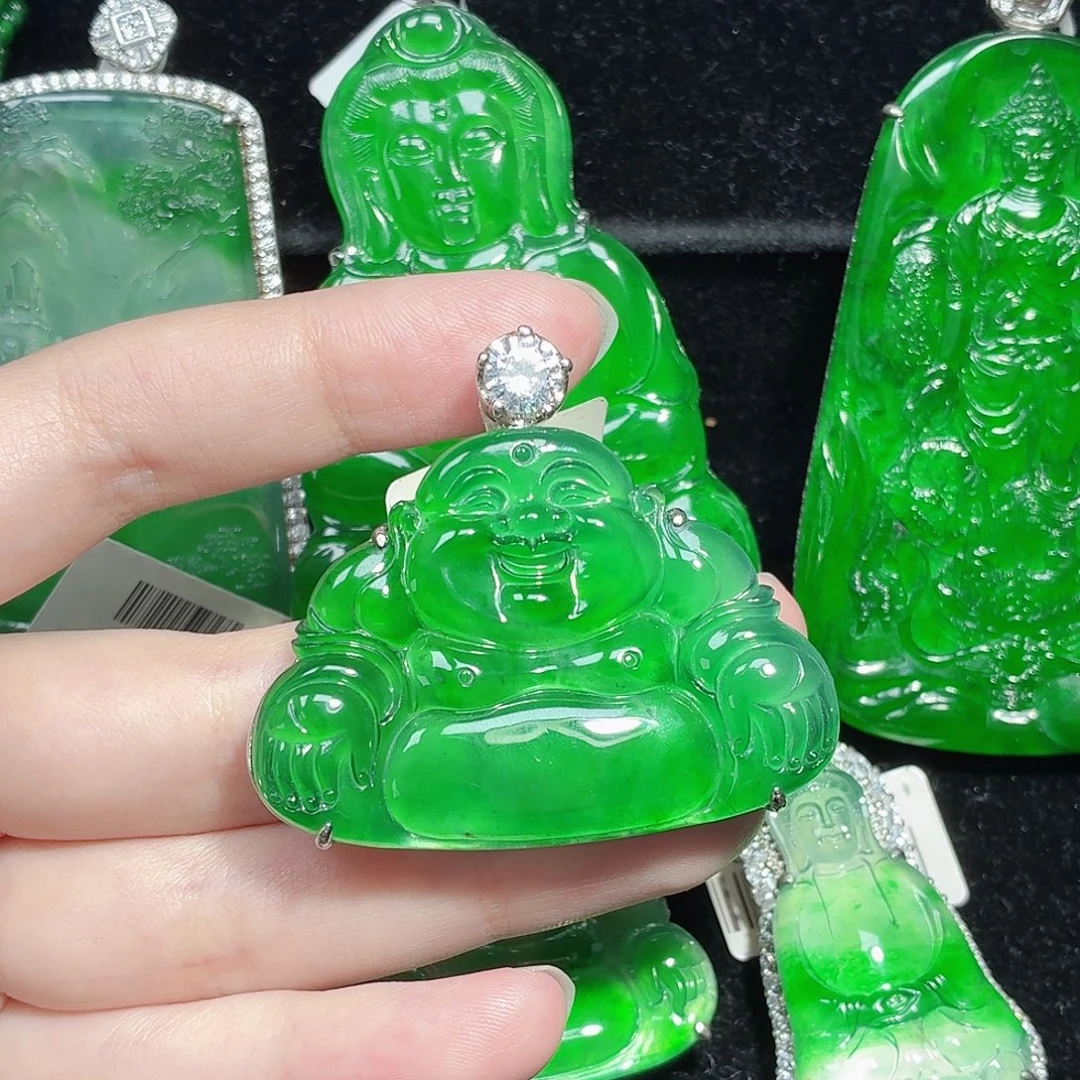 翡翠未镶嵌颈饰天然A货翡翠