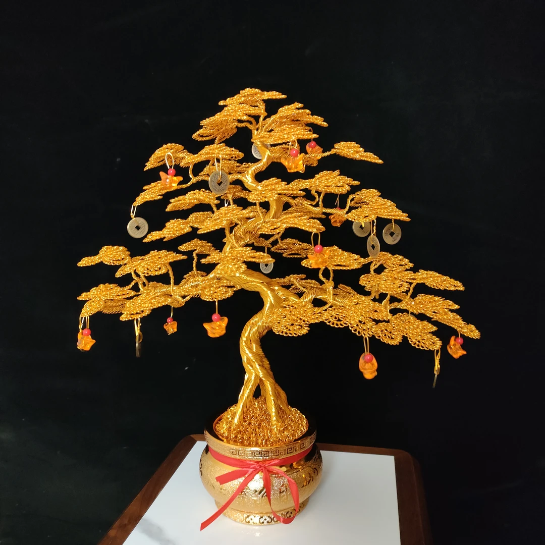 发财树摇钱树25年新款高46厘米宽45乔迁 玄关客厅 开业纯手工加粗