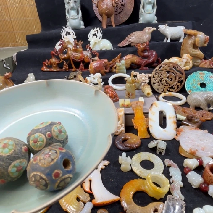 西***雨摆件瓷玉11111111