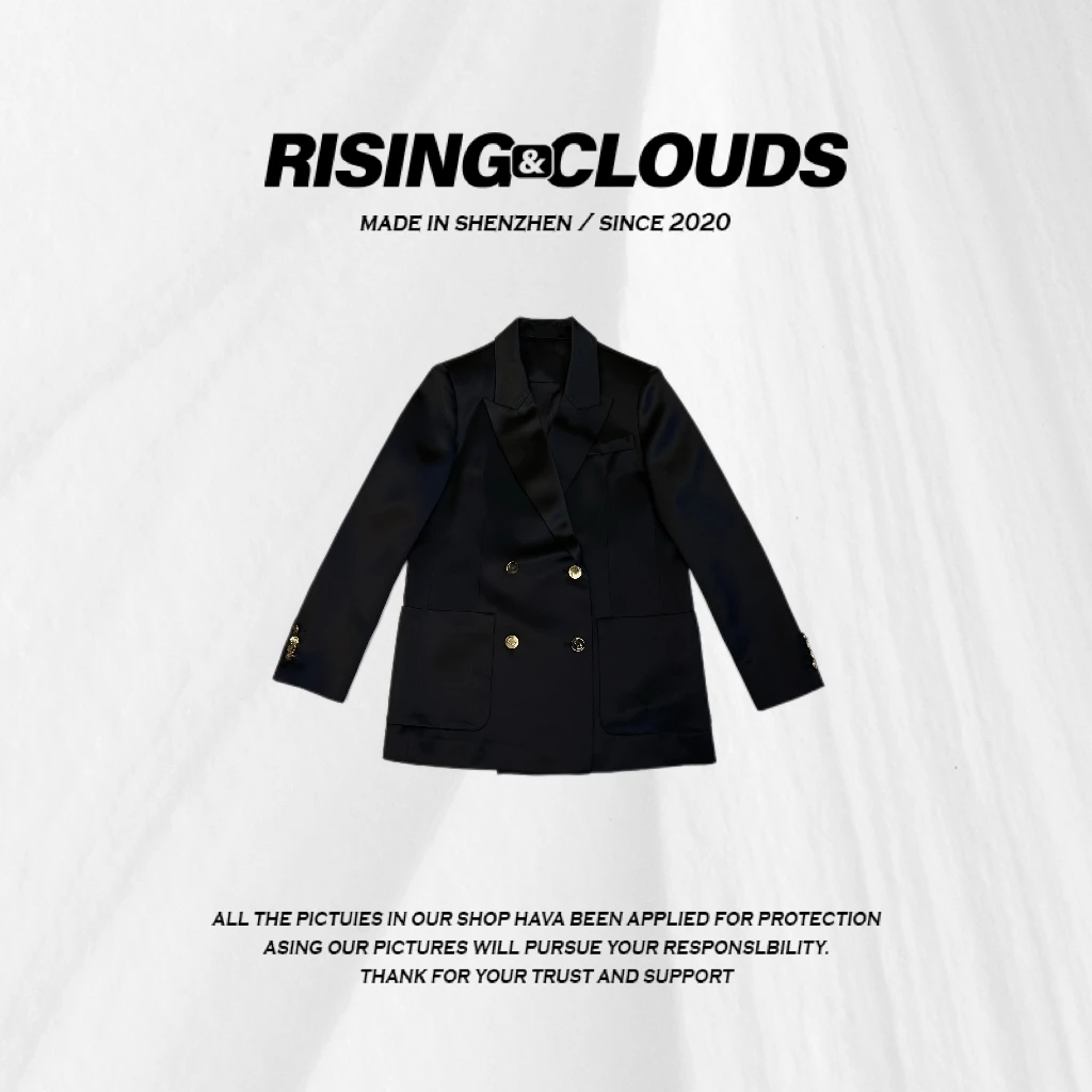 RISING&CLOUDS【小云姐】休闲百搭显瘦早春醋酸西装010180