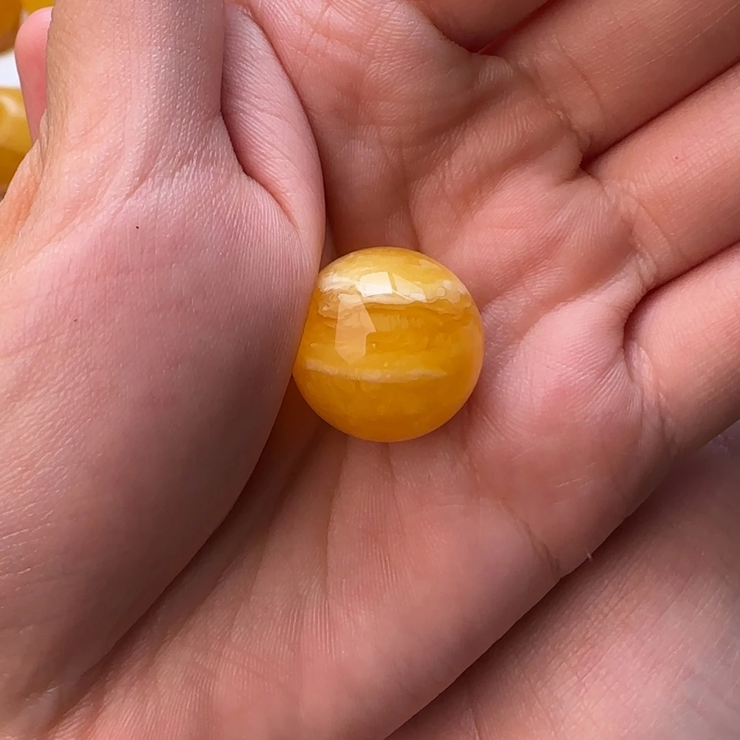 琥珀未镶嵌颈饰19圆珠