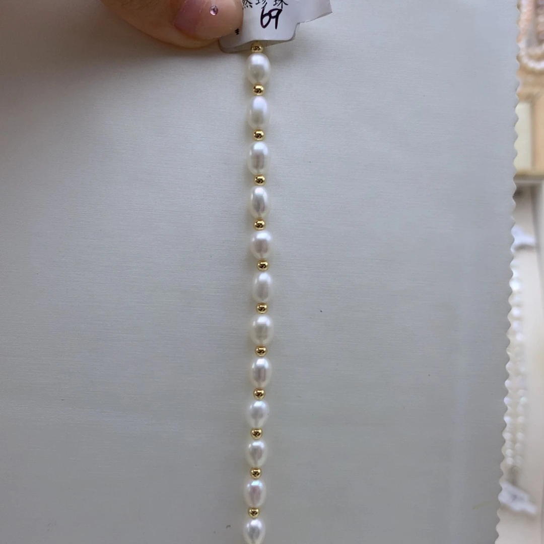 淡水珍珠手绳银S925镶嵌