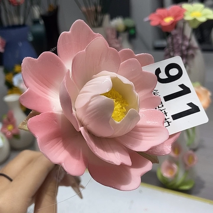 陶瓷纯手工捏花设计