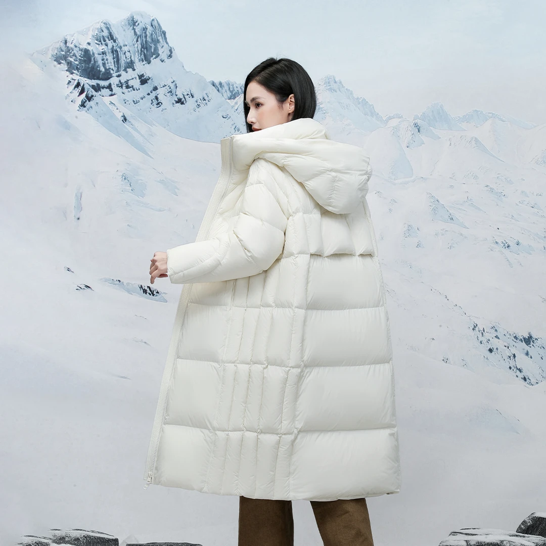 【品牌福利】 2024长款泡芙时尚百搭鹅绒服A089012