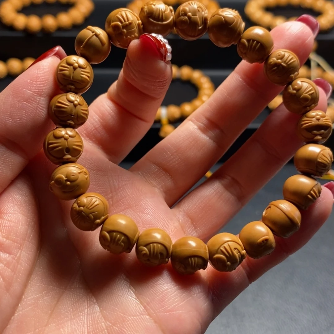 猴头核桃手串小机器猫