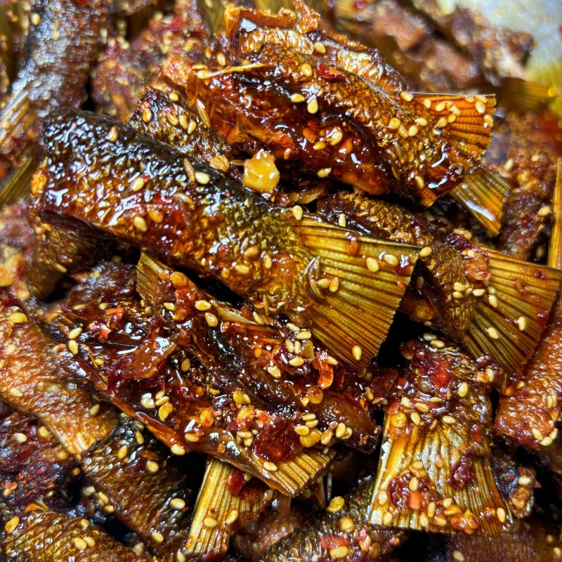 （老板娘专属）香辣鱼尾辣酱特产小吃零食120克*3包