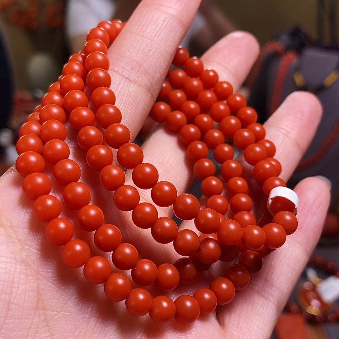 南红玛瑙多圈5m m未镶嵌