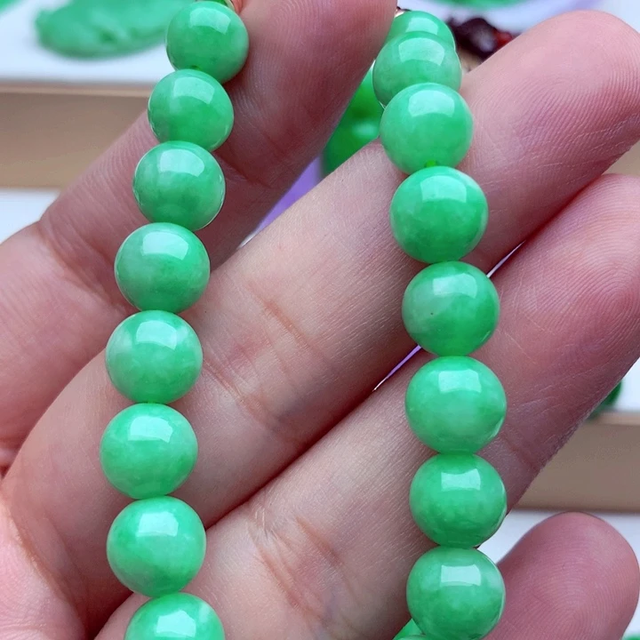 翡翠未镶嵌手链手串