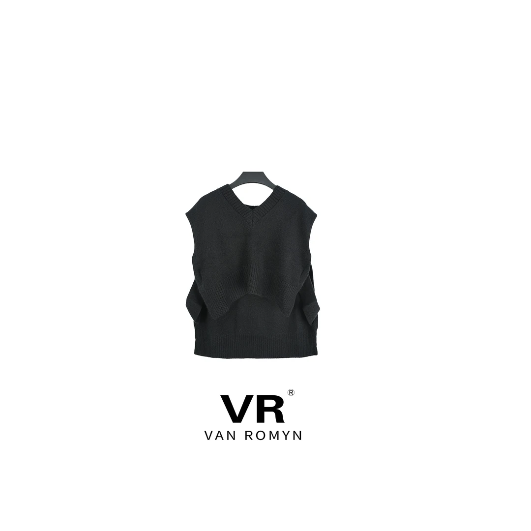 【VR莉娜】506060/羊毛V领背心
