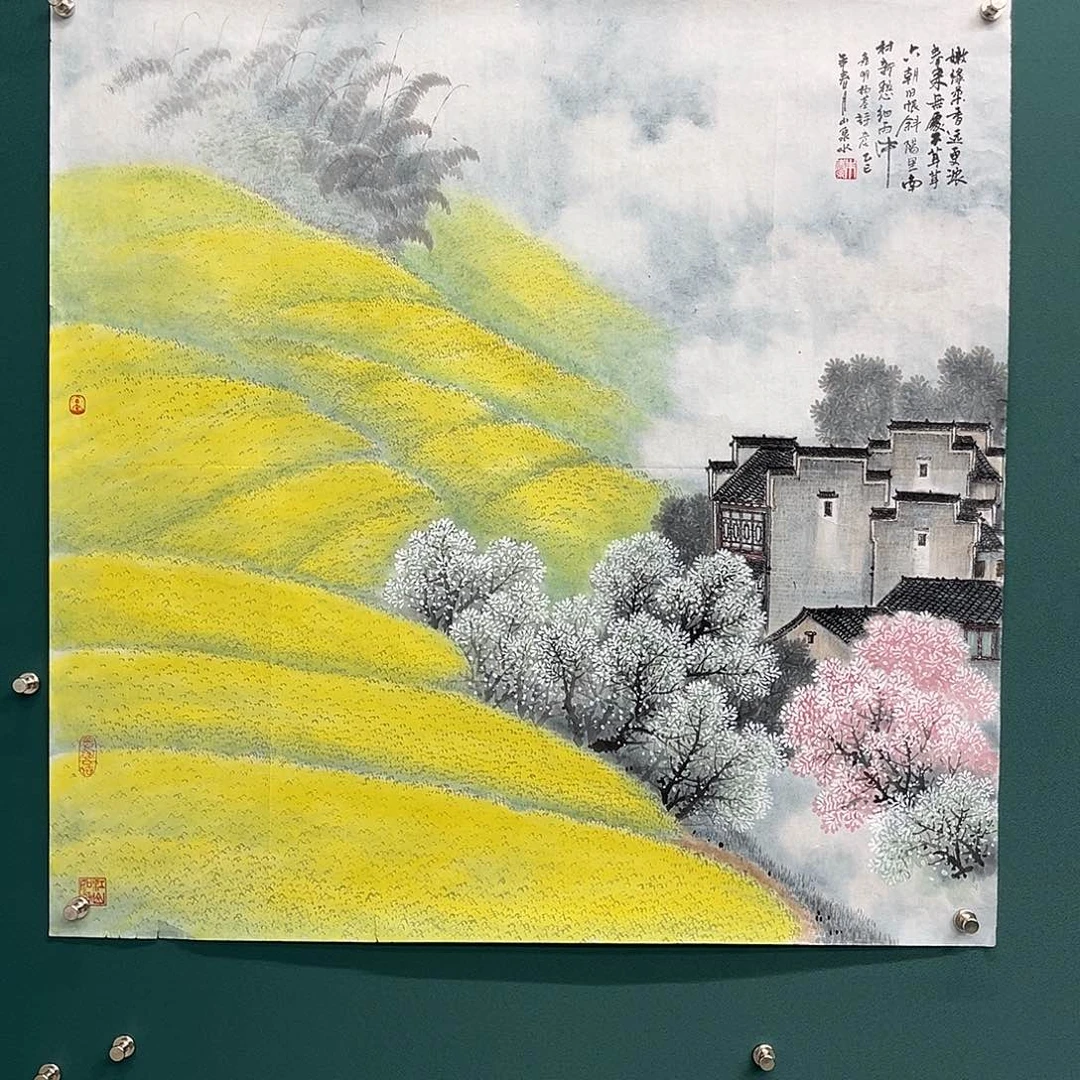 国画艺术家真人手绘