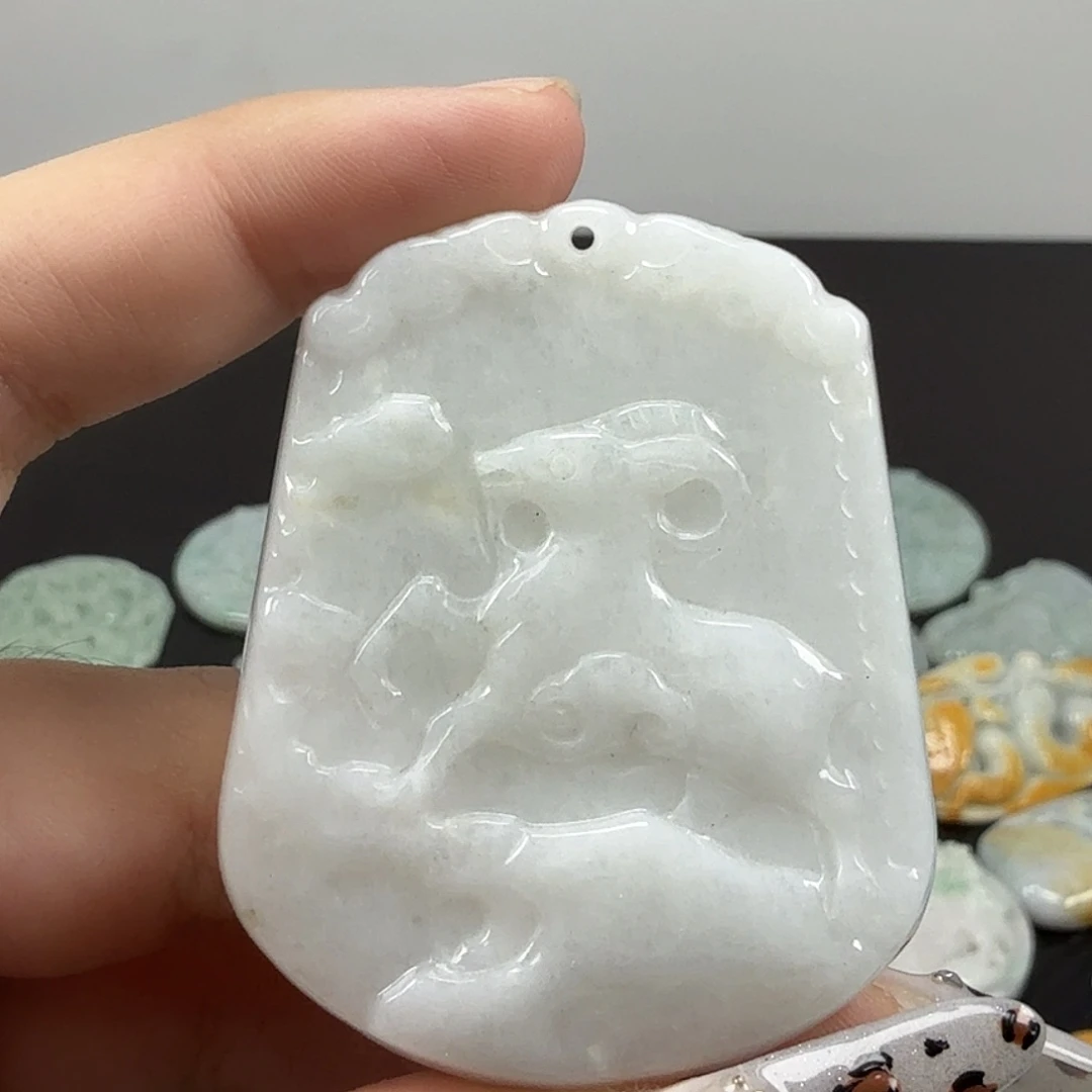 翡翠未镶嵌耳饰翡翠