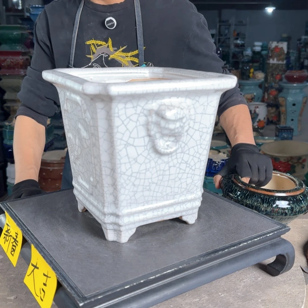 一风堂石湾花盆。微瑕