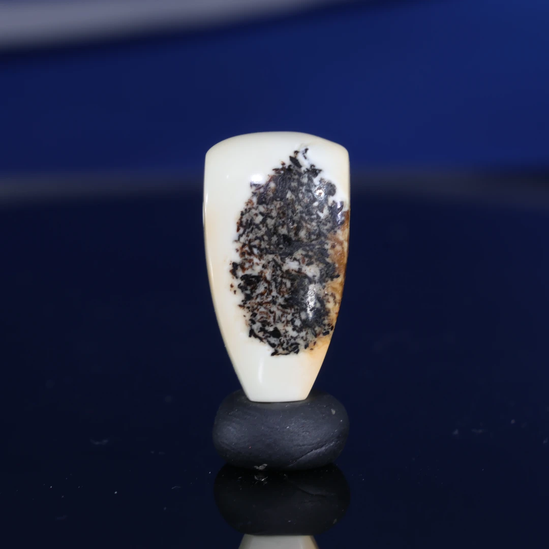 11m蜜蜡三通一物一图一体三通精工白蜡奥利奥鲨鱼背三通佛头Y55