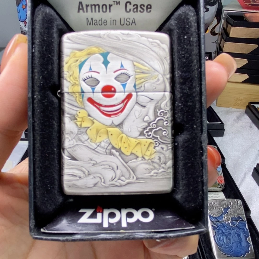 铜憨***运zippo二代面具