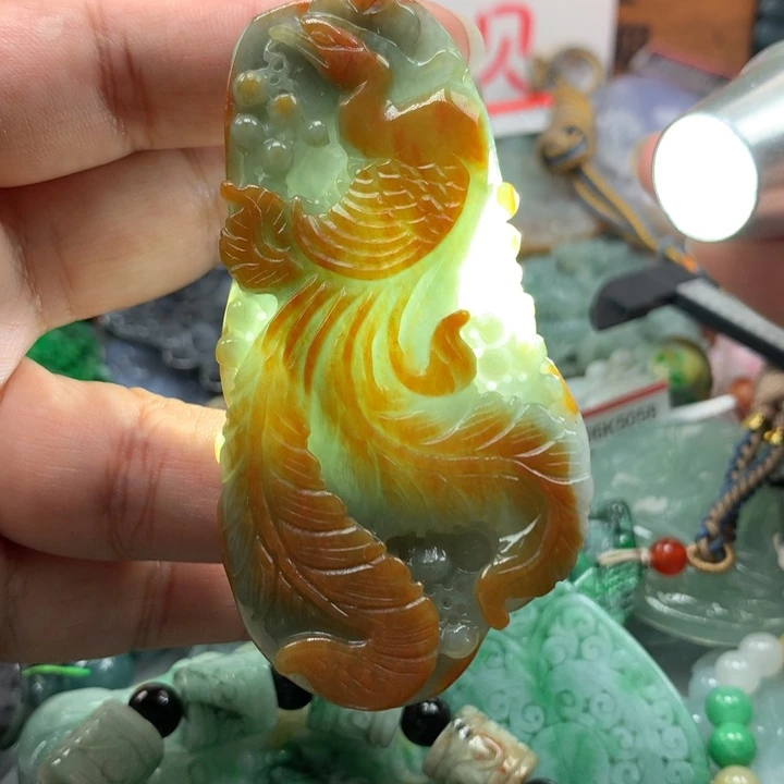 翡翠项链未镶嵌保真天然A货翡翠