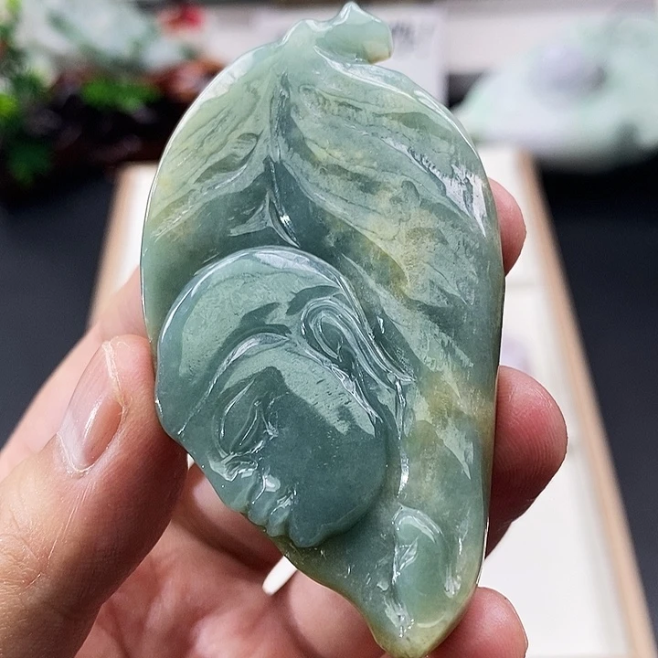 颈饰未镶嵌翡翠缅甸天然翡翠A货