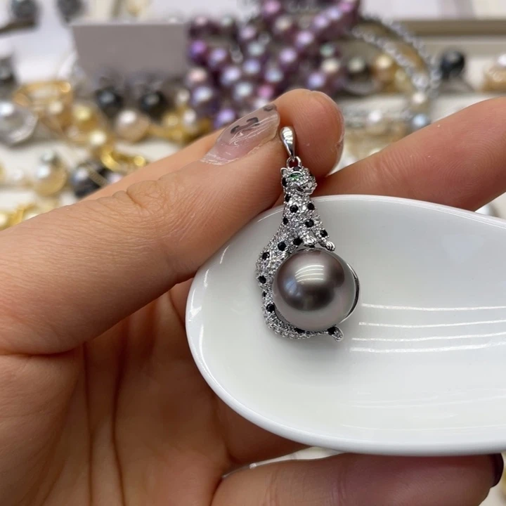 海水珍珠吊坠(不含链)银S925镶嵌