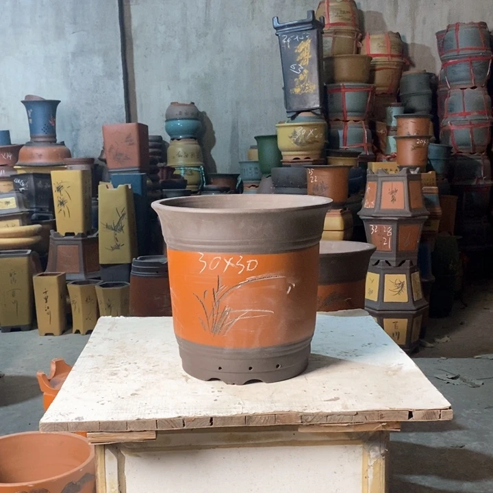 紫砂花盆紫砂花盆盆栽花卉种植