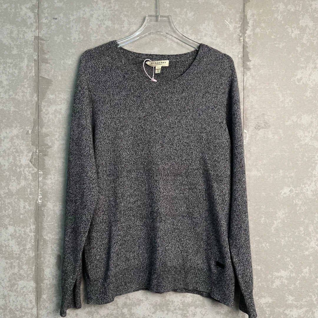 未使用 WE11 DONE XL*1/博柏利/灰色圆领毛衣/14623