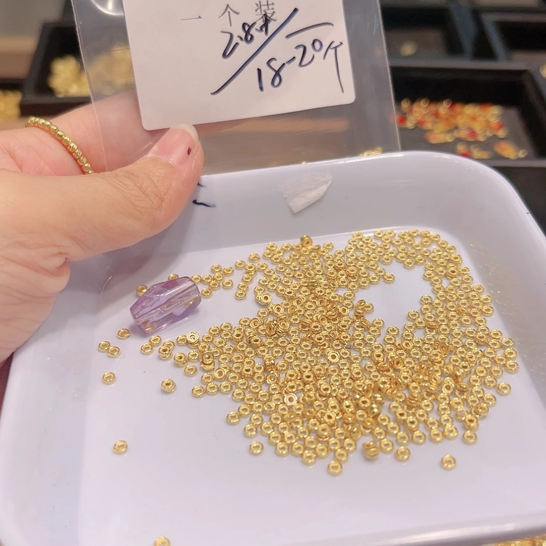 紫晶珠宝半成品银S925镀金镶嵌101