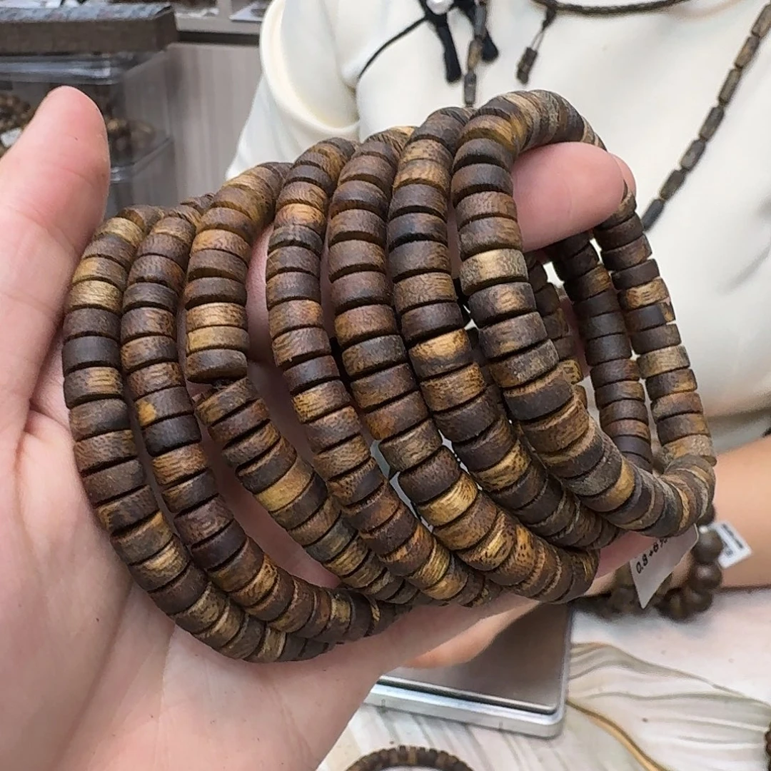 沉香沉香碎屑张勺子算盘珠单圈 7m 多样性发一