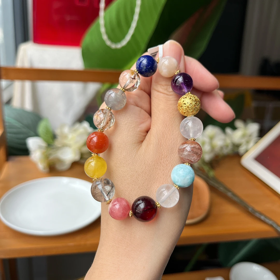 【郭老师】约10mm+水晶彩宝多宝手串