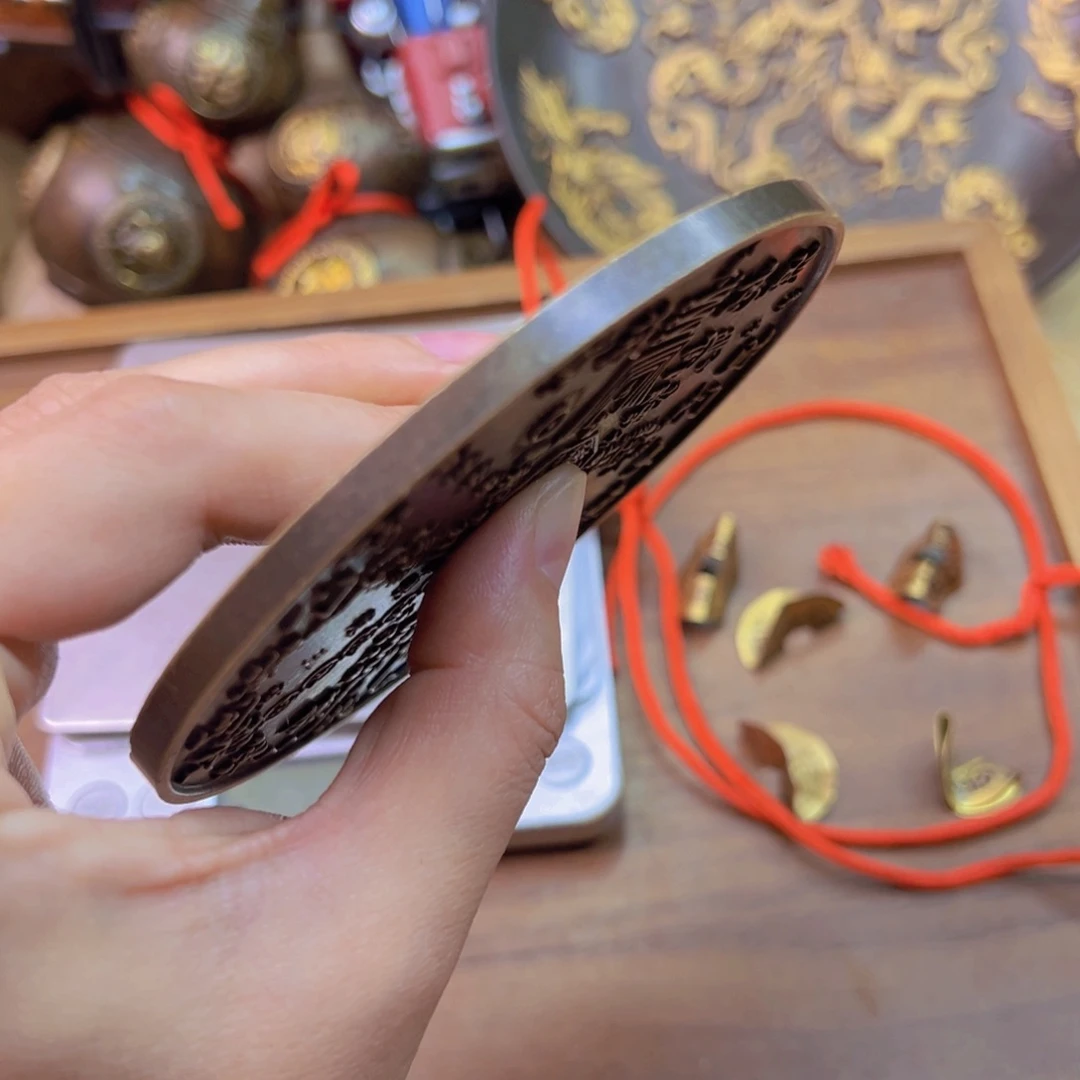 原矿风磨铜铜镜一个