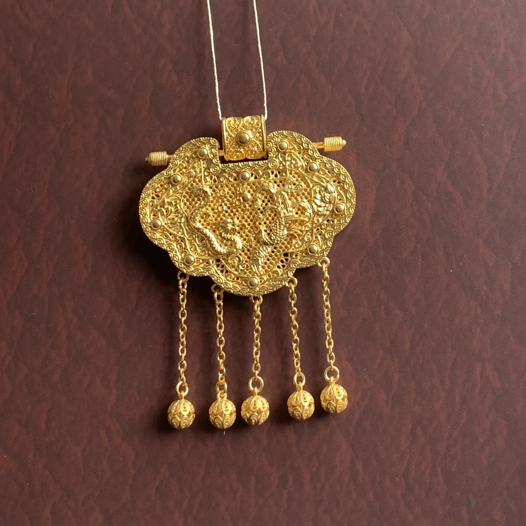 足金999真金纯黄金古法天子门生