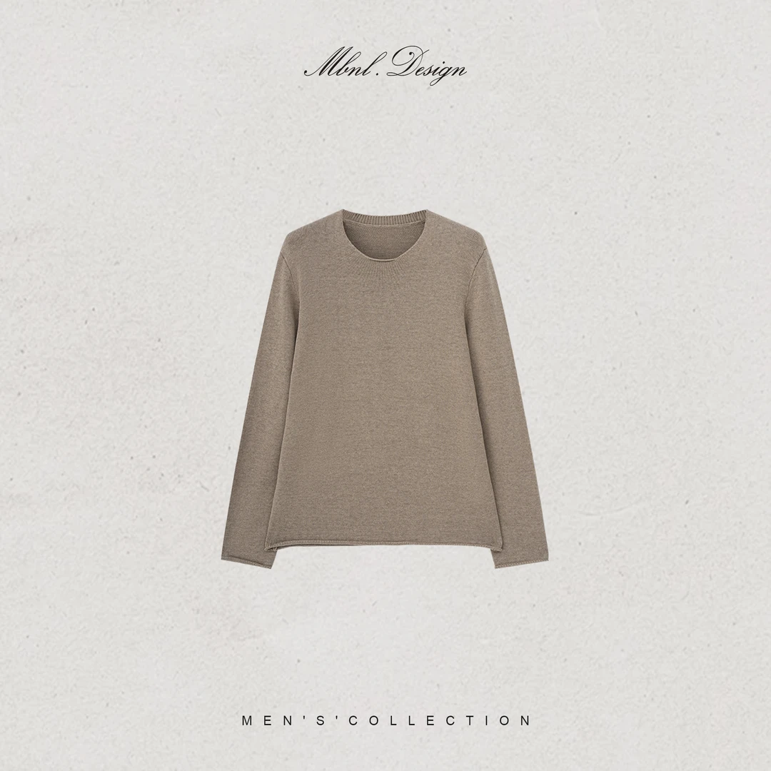 MBNL-F「Wish Haute」秦磊男装做旧设计混纺针织衫LL-WSY1174