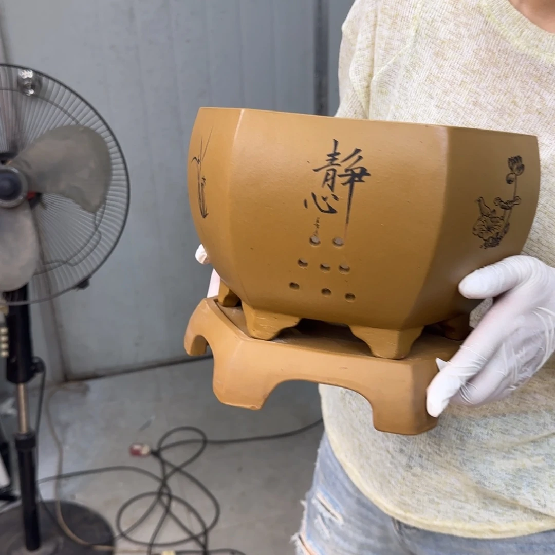 紫砂花盆紫砂口径25