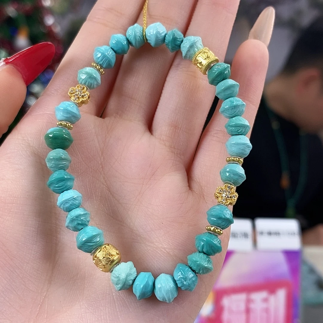 绿松石银S925镀金镶嵌珠宝奇石