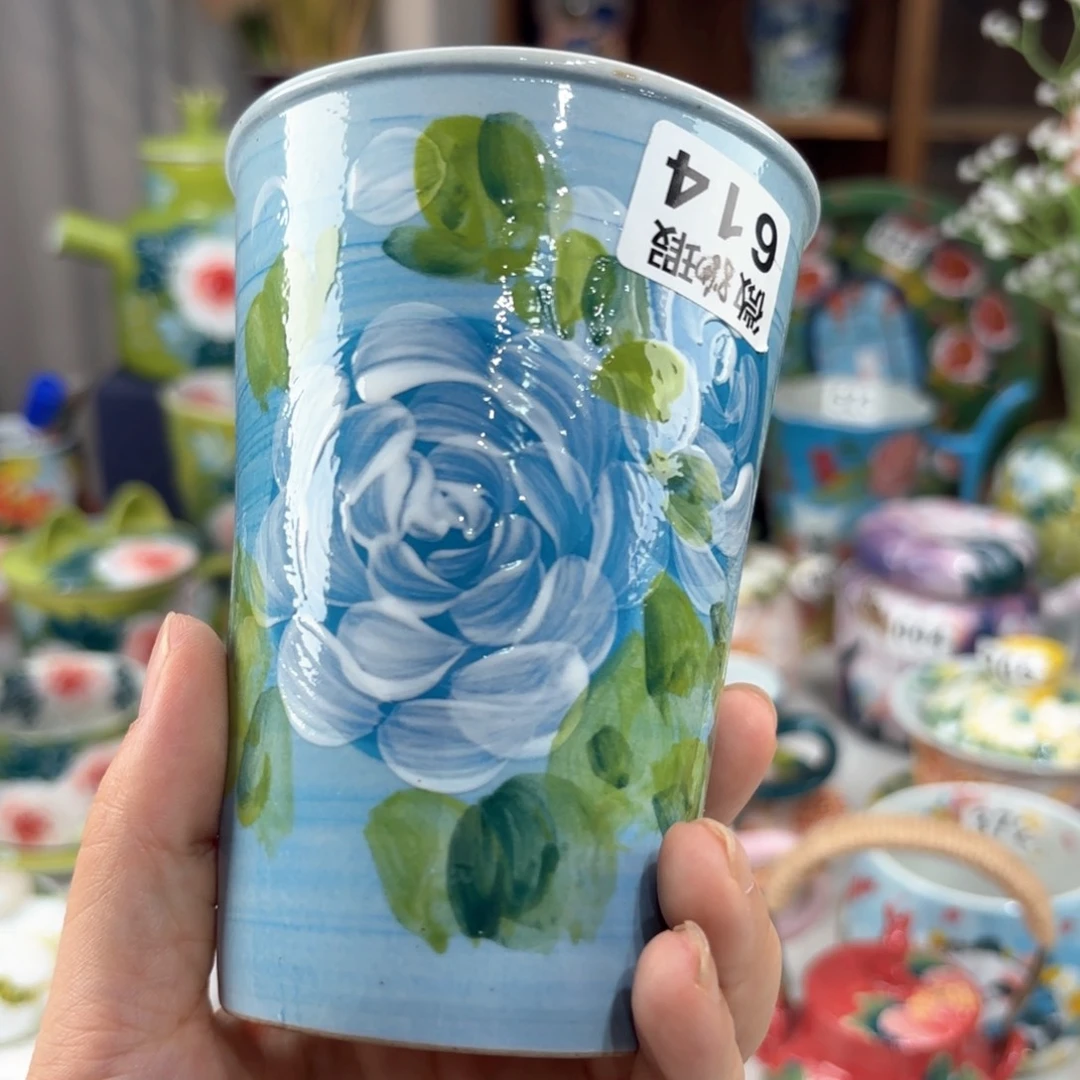 景德镇手绘高温釉下彩陶瓷茶具