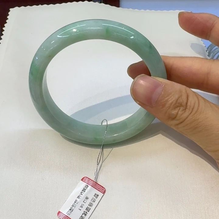 未镶嵌手镯翡翠58.1 完美度高