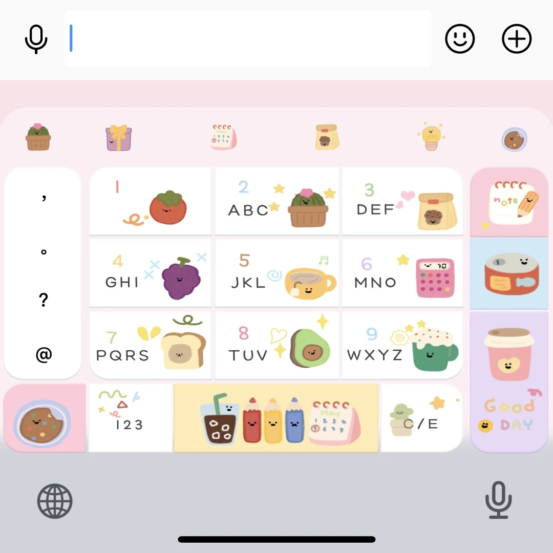 【撞色多巴胺】iOS苹果安卓-百度输入法皮肤-智能双色-手机键盘皮肤