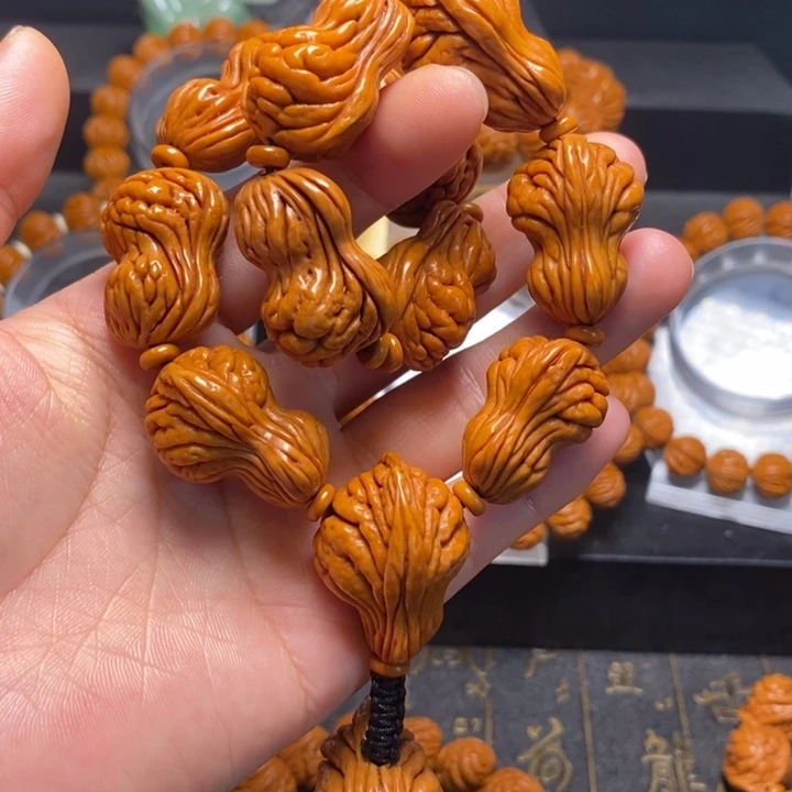 桃核手串花生手持