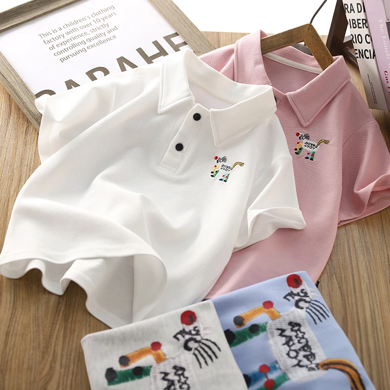 男童短袖POLO衫2025夏季新款儿童薄款时尚T恤半袖潮夏季男孩体恤